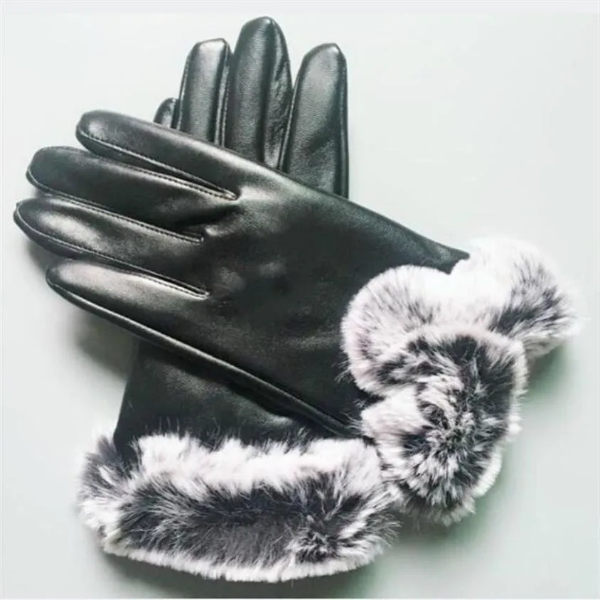 Gants en cuir de mouton pour femme, flambant neuf, brillants, chauds, à la mode, coupe-vent, Antize, 274c, hiver