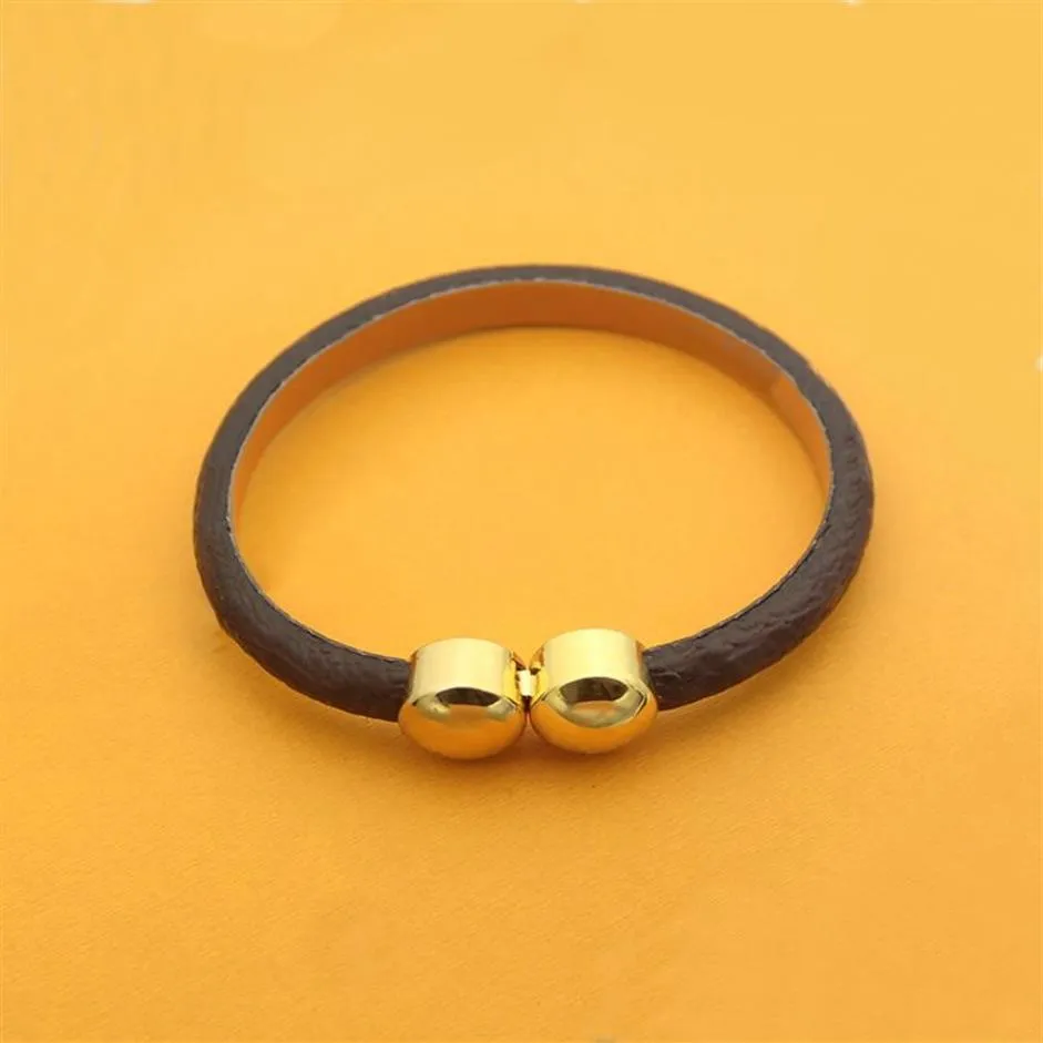 Europe America Fashion Lady Women Round Print Flower Design Double Round Head Rivets Engraved Historic Mini Leather Bracelet Bangl264K