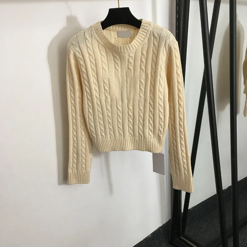 Personality Weave Sweaters Girls Long Sleeve Tops Pullover Designer Sweater Classic Soft Touch Knit Tees Brand