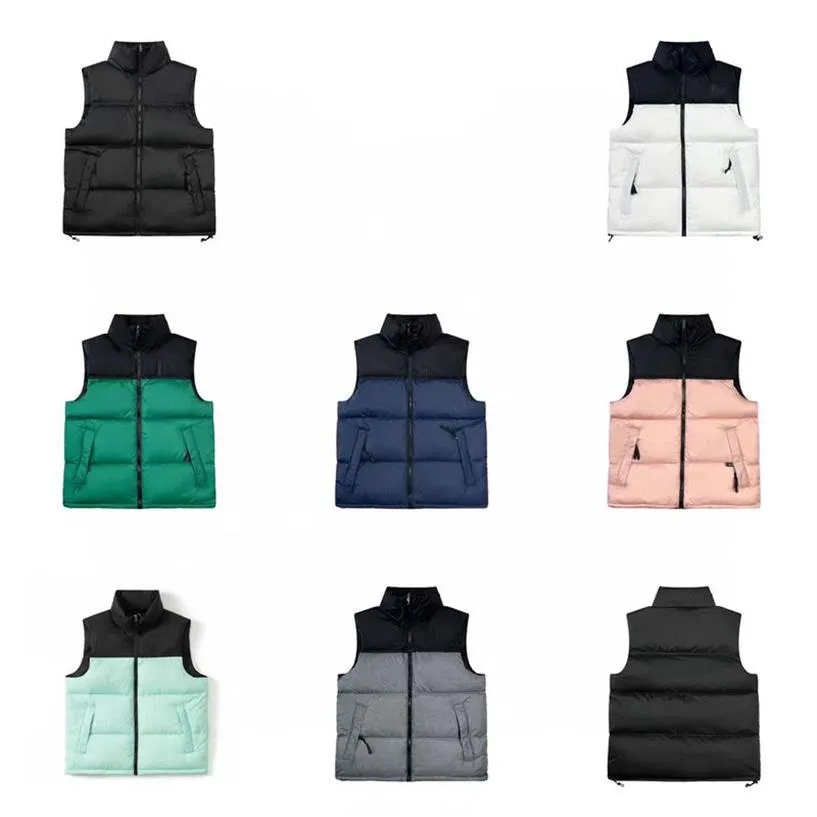 デザイナーのGilet Mensベストトップヒートダウンベストチョッキのデザインボディーウォーマーパフジャケット女性アウトウェアファッション冬なしSLE2130