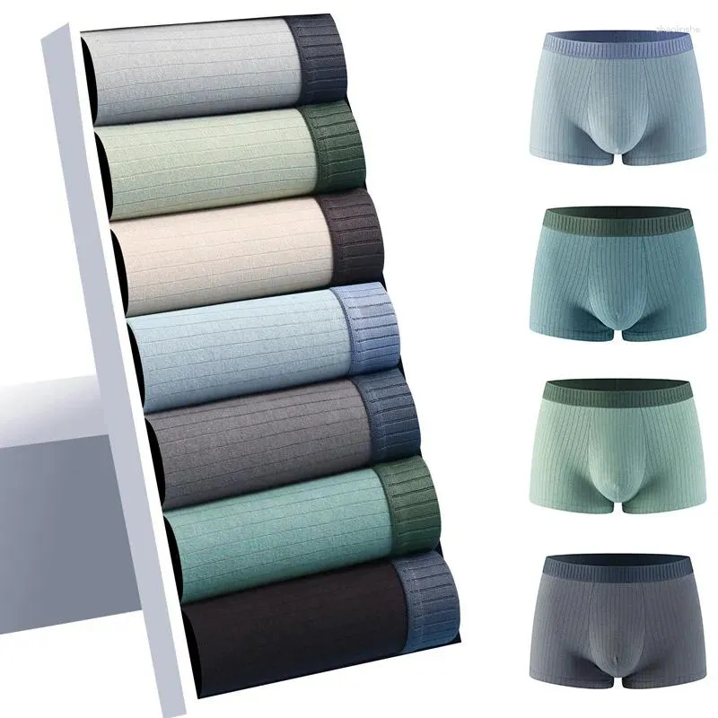 Cuecas de algodão de alta qualidade roupa interior masculina antibacteriana boxer shorts elástico absorção de umidade respirável briefs