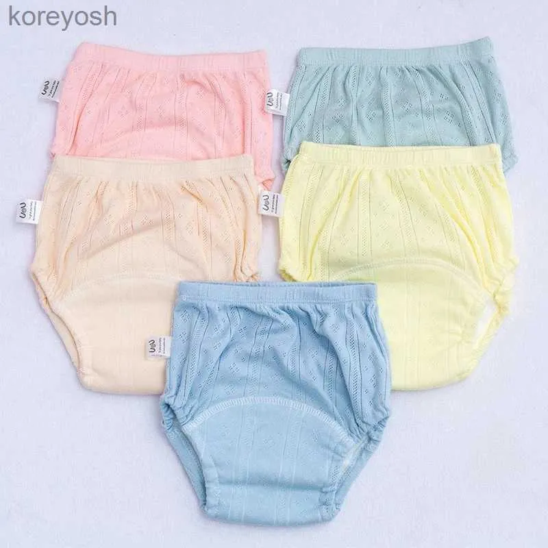 Pannolini di stoffa Colori caramelle Pantaloni da allenamento per neonato Intimo lavabile per bambini Bambini Ragazzo Ragazza Pannolini di stoffa Pannolini riutilizzabili Mutandine corte per neonatiL231016