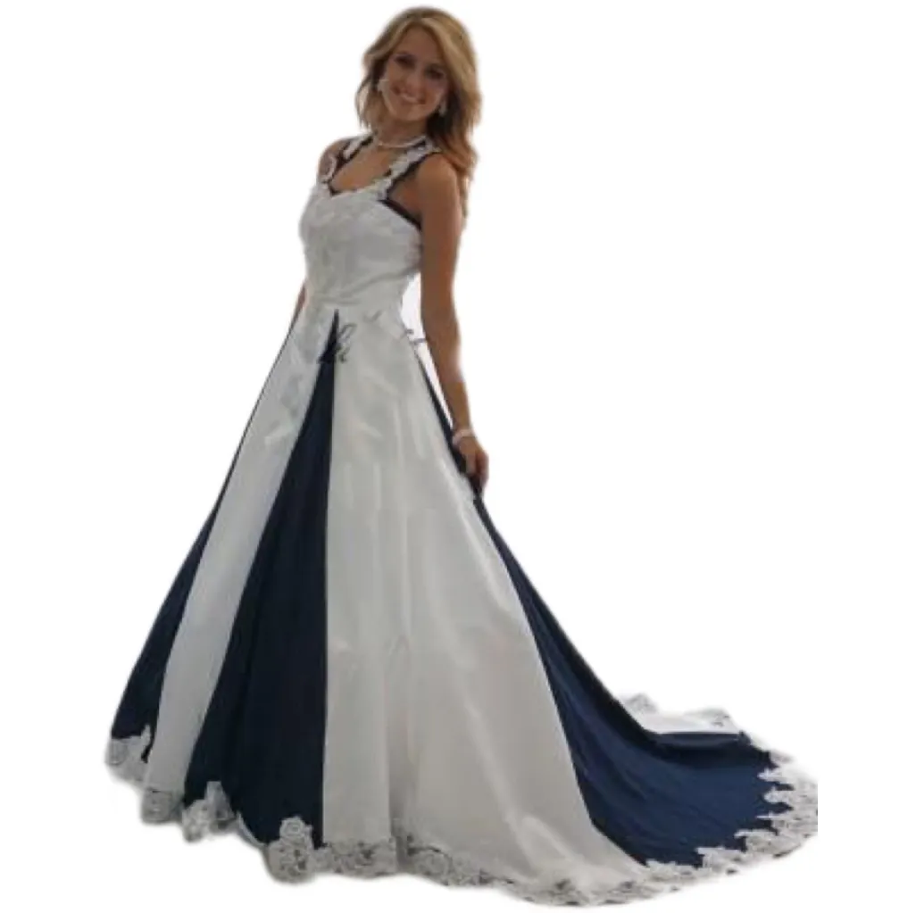 Risparmia alla grande su Abiti Da Sposa In Campagna In Pizzo Abito Da Sposa  Blu Navy E Bianco Abito Da Sposa Cazzo Di Pizzo In Pizzo Colorare Cowgirls 