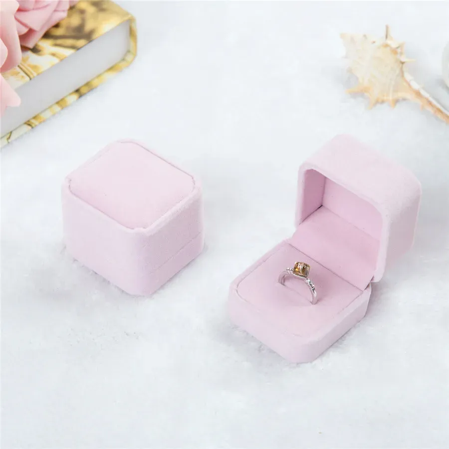 Fashion Velvet Jewelry Boxes cases For only Rings Stud Earrings Jewelry Gift Packaging Display Size 5cm45cm4cm7149463