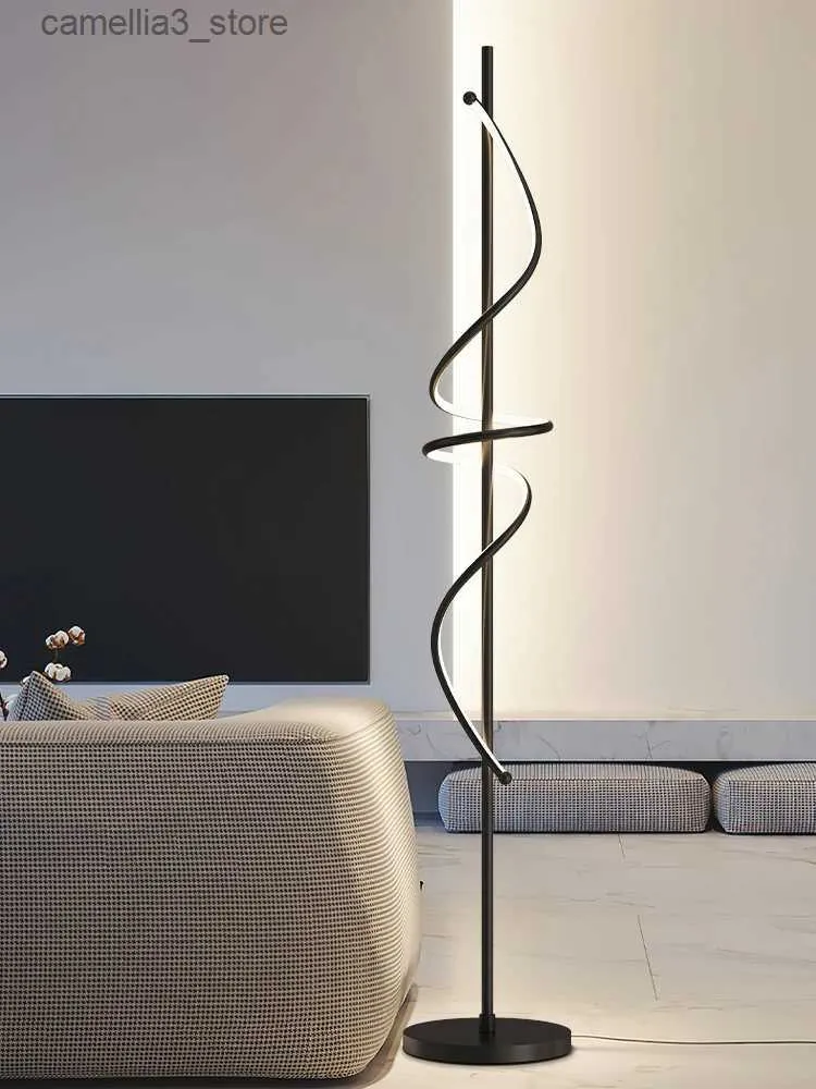 Lâmpadas de assoalho modernas LED lâmpada de chão em pé mesa luz estudo quarto sala de estar sofá criativo personalizado lustre decoração de casa luminaria q231016