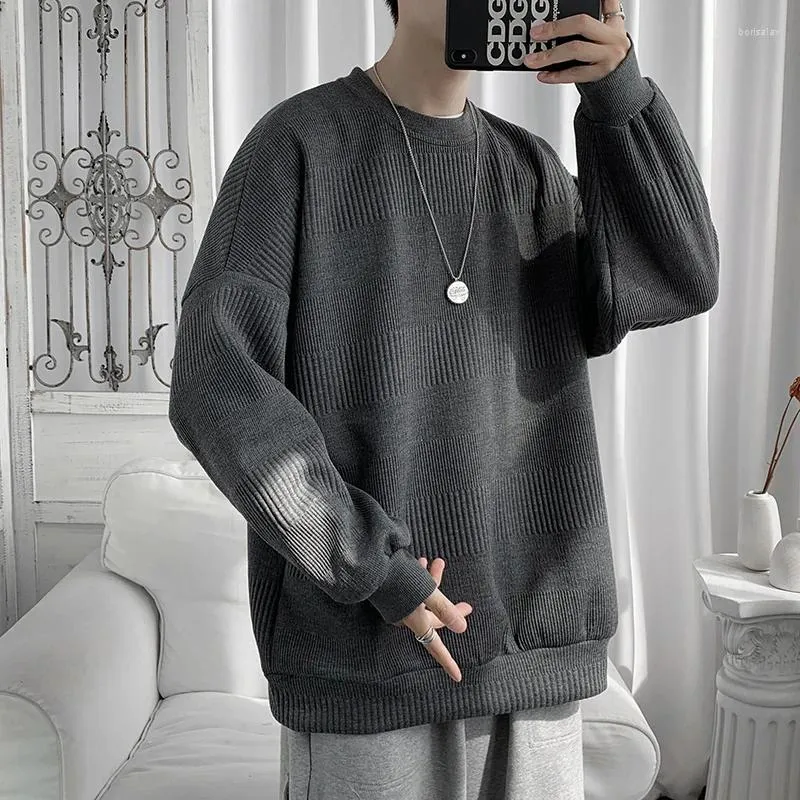 Men's Oversized Sweaters Autumn Winter Knitted Sweater Solid Casual Long  Sleeve O Neck Pullovers (White XXL) : : Clothing, Shoes &  Accessories