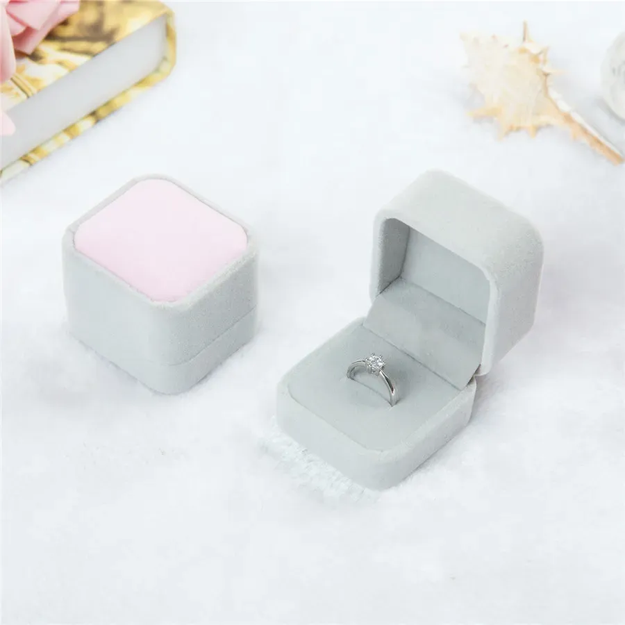 Fashion Velvet Jewelry Boxes cases For only Rings Stud Earrings Jewelry Gift Packaging Display Size 5cm45cm4cm7149463