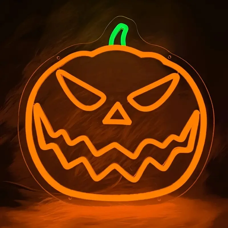 1PC Halloween Neon Znak, zasilany USB, do sypialni, pokoju, salonu, baru, dekoracji imprezowej