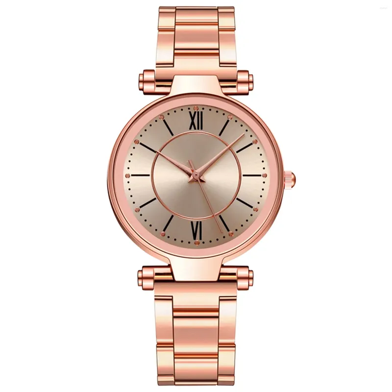 Wristwatches Casual Ladies Quartz Stainless Steel Band Strap Watch Analog Wrist Accessories For Women Selling Products 2023 Clock
