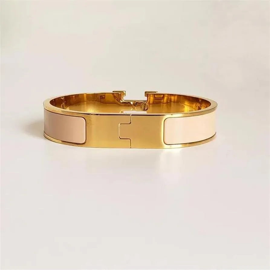Bracelets Bracelet de bijoux de créateur Bracelet de haute qualité en acier inoxydable pour hommes, boucle en or de 18 couleurs, taille 17 19 pour hommes et femmes289B