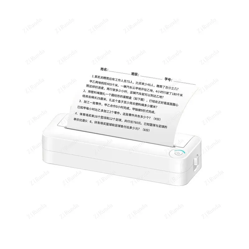wholesale Printer Bluetooth Connection Ink-free Printing Portable Mini Student Office Home Po