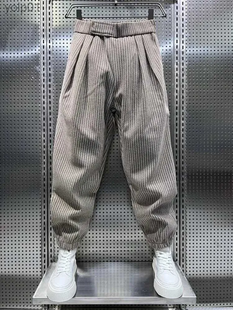 Survêtements pour hommes pantalons rayés pour hommes vêtements de sport Hip Hop en vrac nouveau dans le pantalon japonais populaire Harajuku marque de luxe Harem pantalons de survêtement L231016