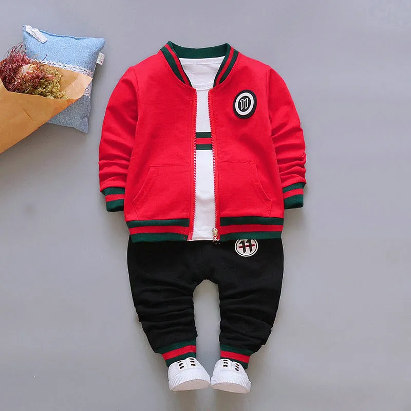 Save Big on Bulk Kids Tracksuits Boys Tracksuits Cozy Spring Clothing Set:  Lightweight Hoodie, Soft T Shirt Comfortable Pants For Infant Tracksuits  - Main Image