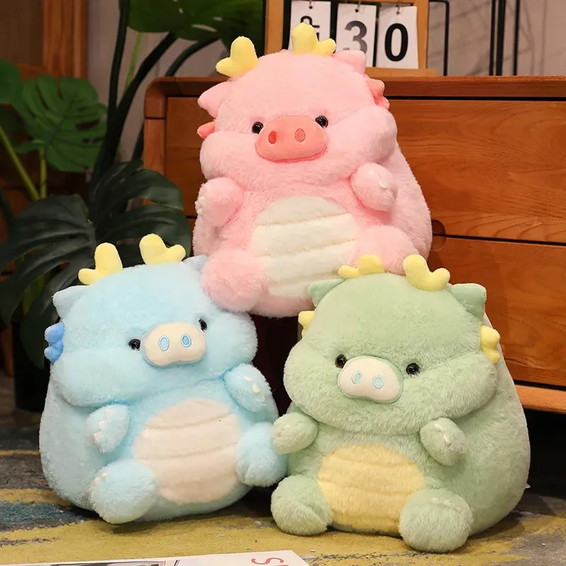 Poupées en peluche Kawaii cochon dinosaure en peluche peluche douce poupée animale coussin coussin drôle anniversaire cadeau de noël pour amis 231016