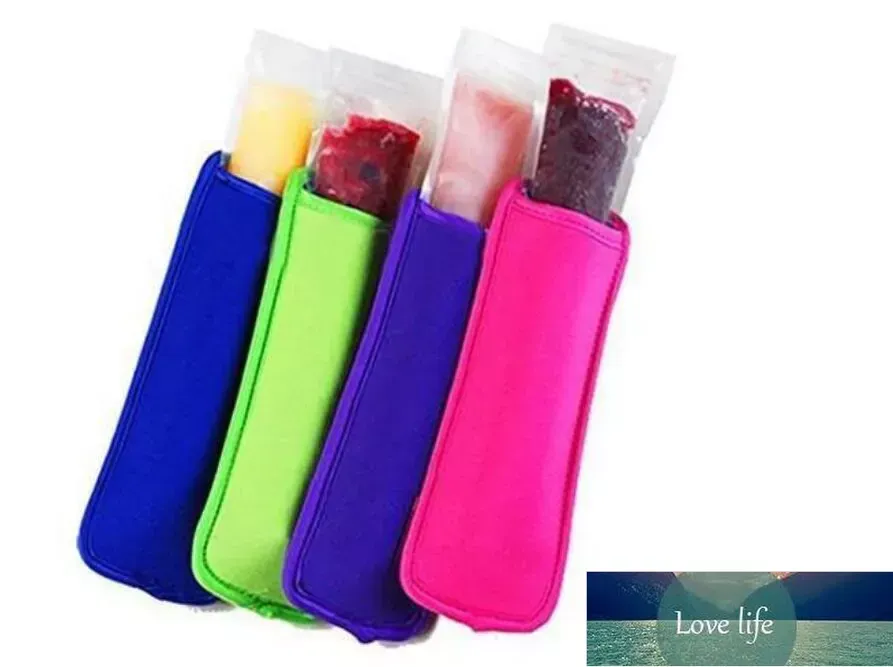 18x6cm Ice Sleeves Freezer Popsicle Sleeves Pop Stick Holders Ice Cream Tubs Party Drink Holders Epacket Wholesale