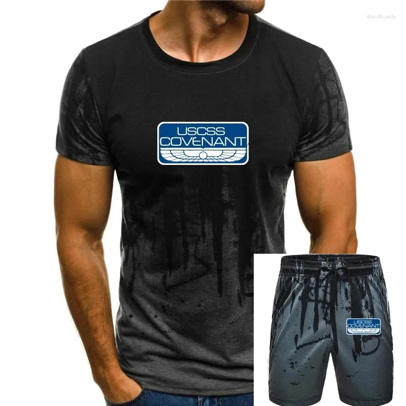 Heren Trainingspakken USCSS COVENANT SCHOUDER PATCH T-SHIRT Ripley Yutani Prometheus Nostromo Weyland Katoen Vintage O Neck T-shirt