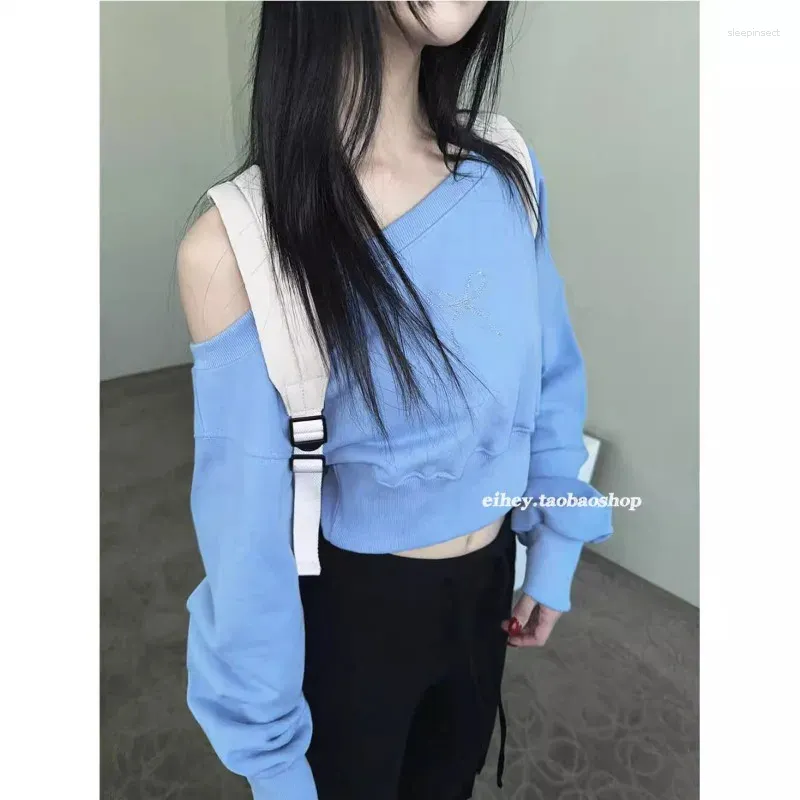 Women's Hoodies Women Korean Style Grunge Aesthetic Hoodie Vintage Bow Drilling Sweatershirt Harajuku Gothic Emo Hippie Jacket Mall Goth