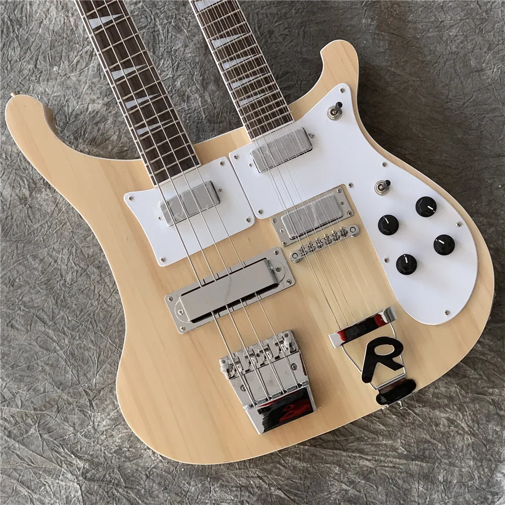 Double Neck Acoustic Guitar, Electric Guitar Natural... From ...