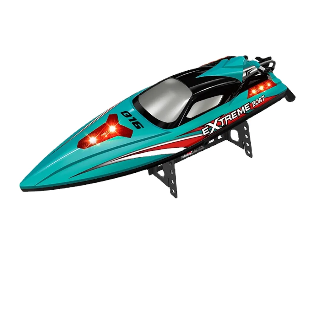 HJ816 Brushless RC Boat 2.4 GHz 55 km/h Professionell fjärrkontroll Hög hastighet Racingbåtar Modell Snabbbåt VSFT012 WL916