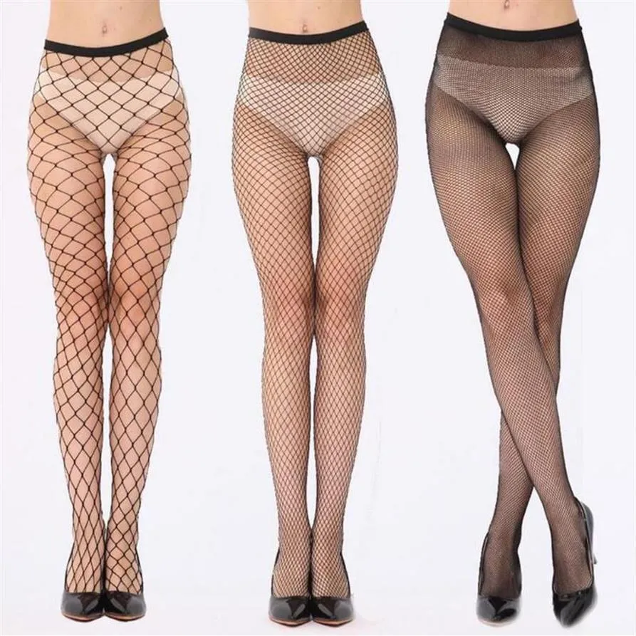 Strumpor strumpor sommar sexig mesh strumpa transparent smala fisknät strumpbyxor party klubb netto hål svarta tights små mellersta big242r