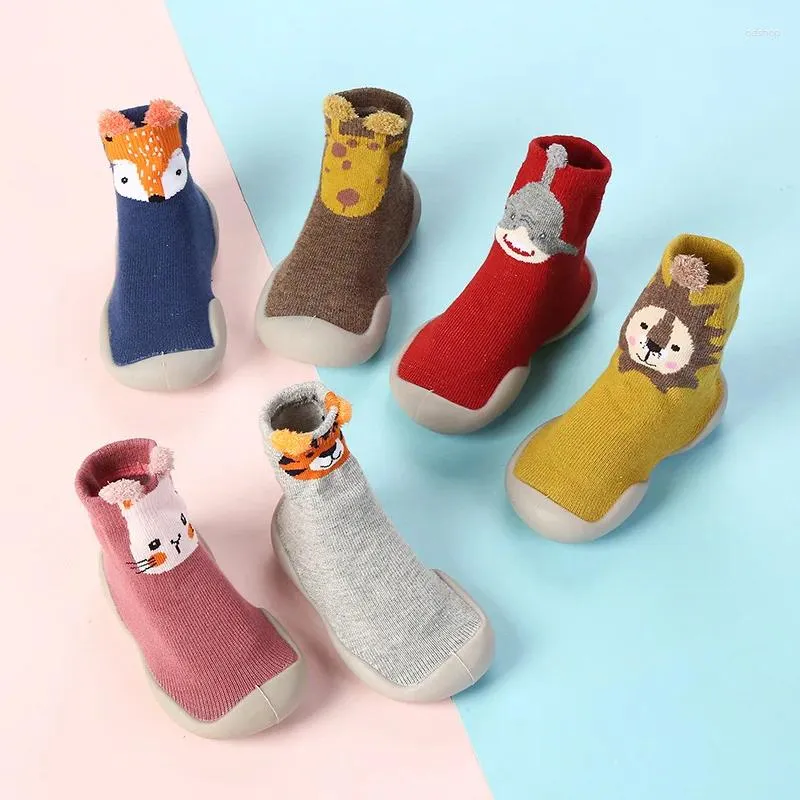 First Walkers Frühlings- und Herbstmodelle von Kinder-Wanderschuhen, Bodensocken, rutschfeste, weiche Unterseite für Jungen und Mädchen im Innenbereich