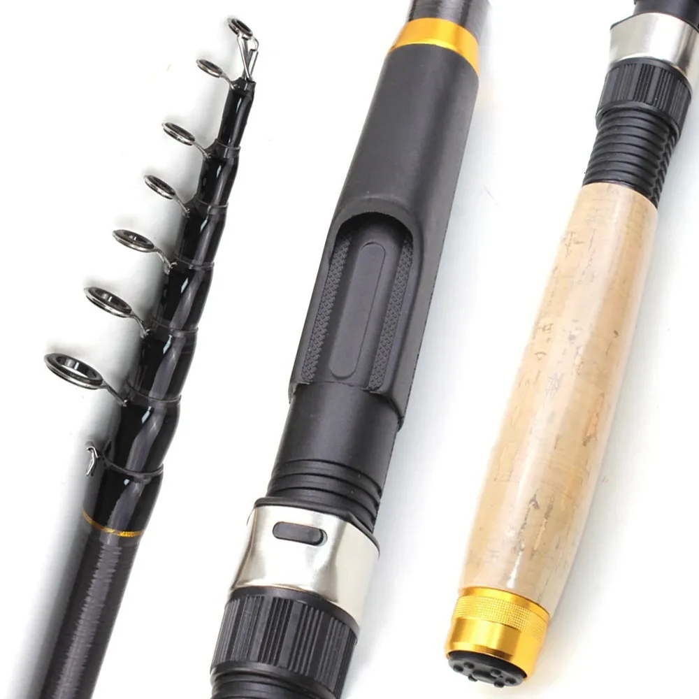 Portable 5 Layer Carbon Fiber Short Boat Fishing Rods With Max