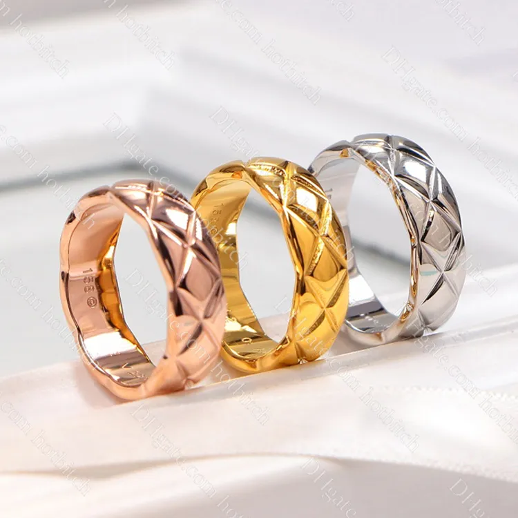 Anel de ouro clássico feminino, anéis de designer para mulheres, personalidade, anel de noivado, joia de casamento, presente de natal de luxo