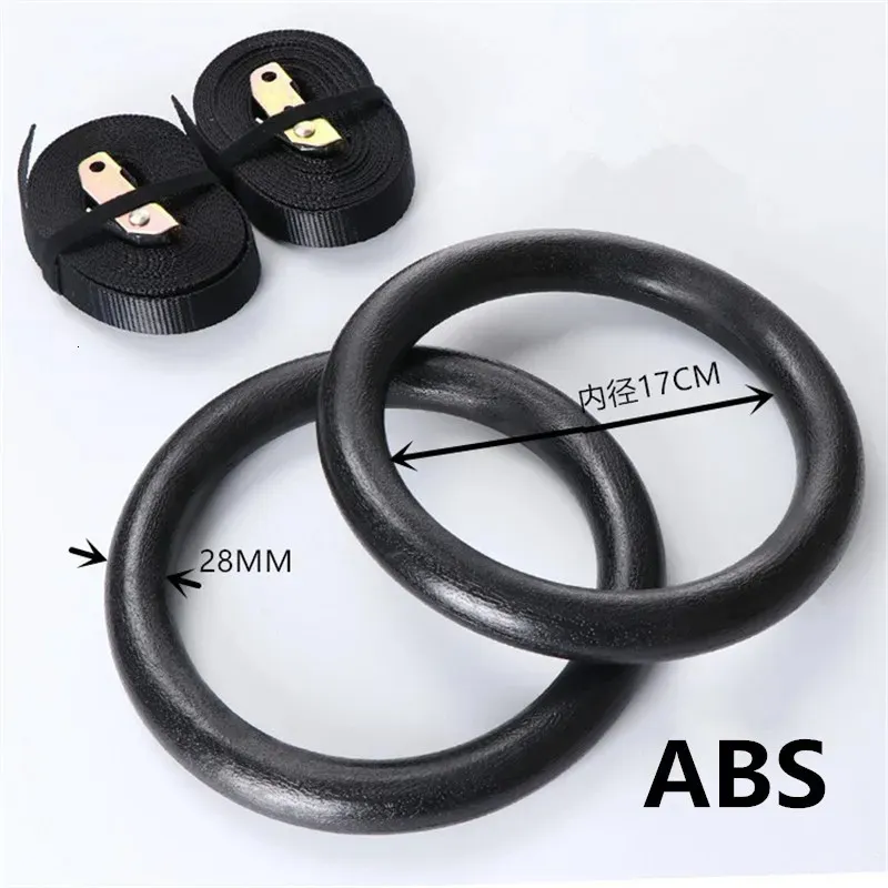 Anelli per ginnastica Anelli per ginnastica SFIT 2PC 1SET ABS 28mm Esercizio Fitness Anelli per ginnastica Palestra Sport Attrezzature per il fitness Pull up Muscle Up 231012