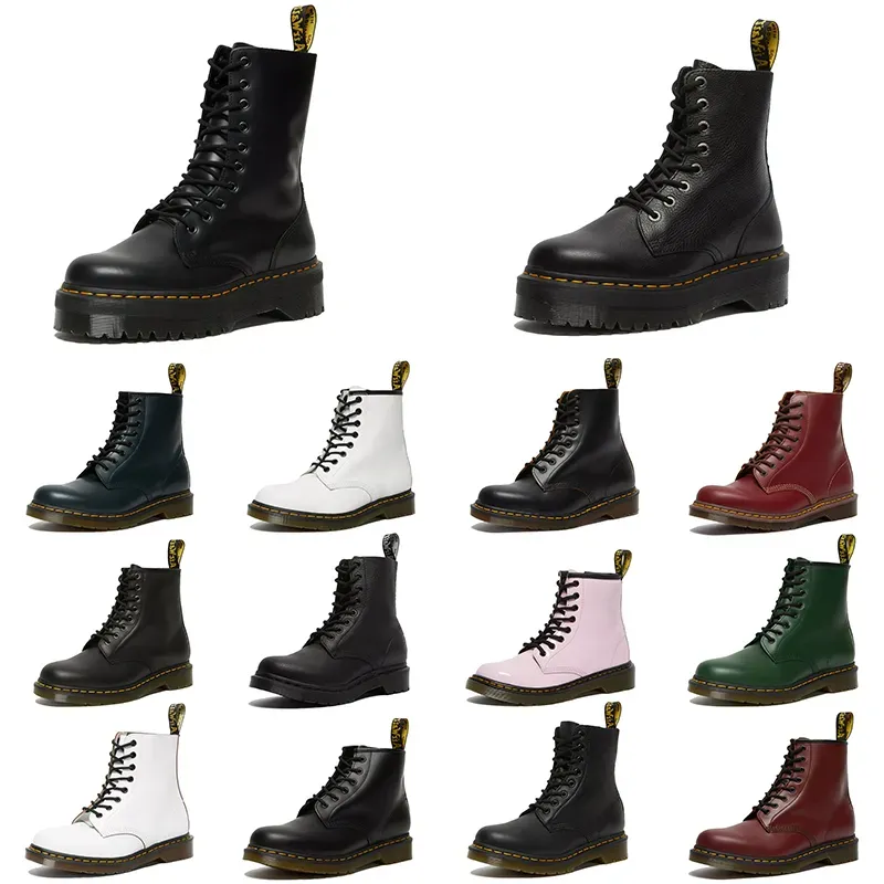 T2023 Yüksek kaliteli Dr. Martin Boots Dr. Martin Boots Martins Kadın Siyah Tasarımcı Botlar Erkek Ayakkabı Moda Kış Kar Martin Esnek Sole Lüks Gündelik Ayakkabılar