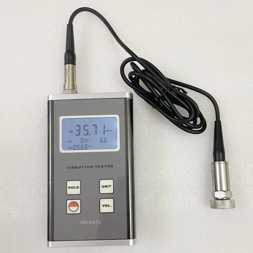 Medidor de vibração digital multifuncional, testador de desequilíbrio e deflexão de máquinas móveis VM-6370