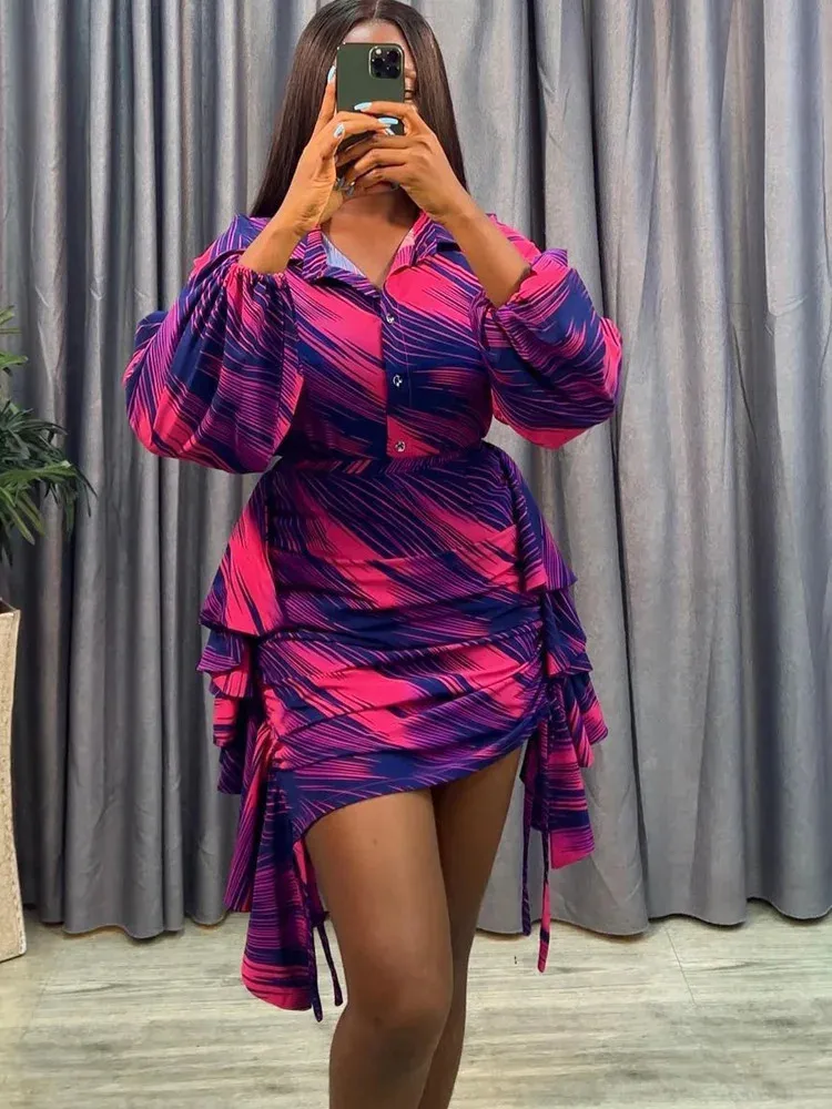 Trendy authorized kitenge shirt dress