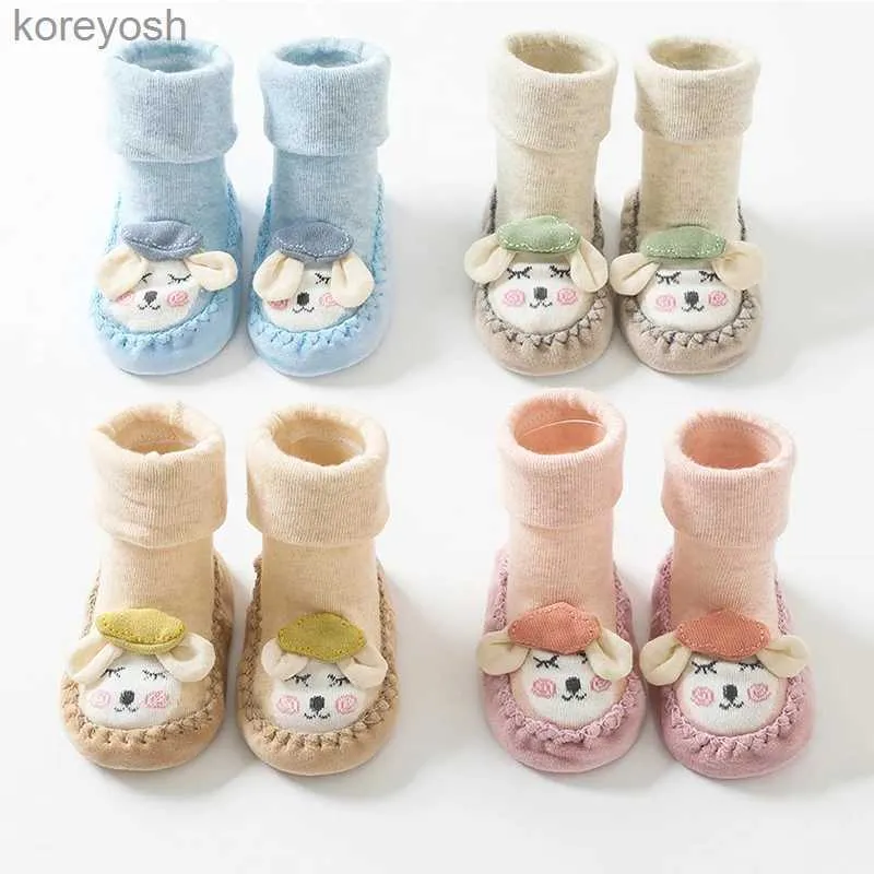 First Walkers Autumn Winter Baby Shoes Baby Floor Anti-skid Soles Toddler Lovely Cartoon Sheep 0-24M Kid First WalkersL231016