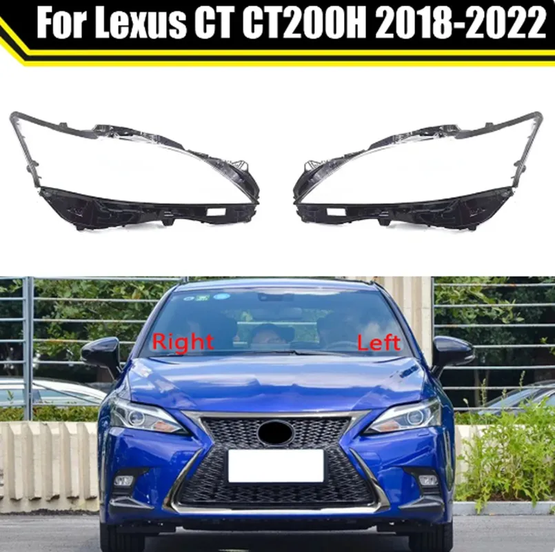 Couvercle en verre de phare de voiture, étui de lentille de phare d'automobile, couvre-phare de style pour Lexus CT CT200H 2018 – 2022