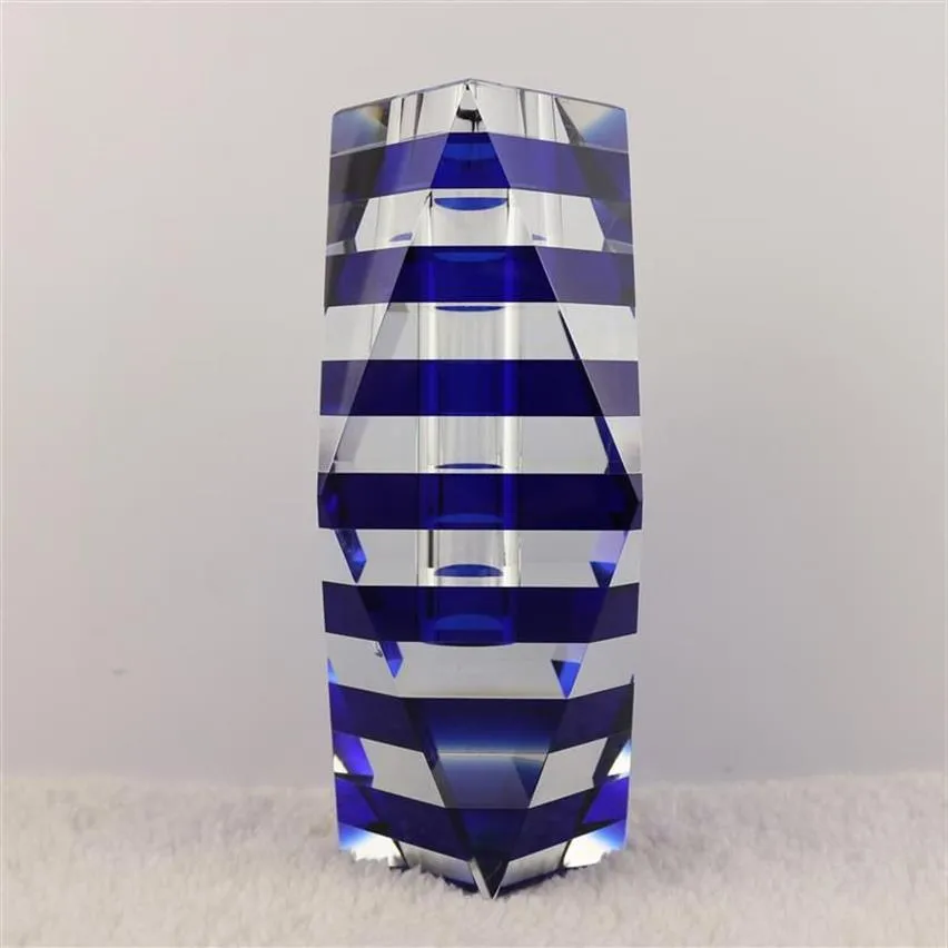 Corrente de ligação 15 7 5cm vaso de cristal cor azul preta para decoração de casa301M