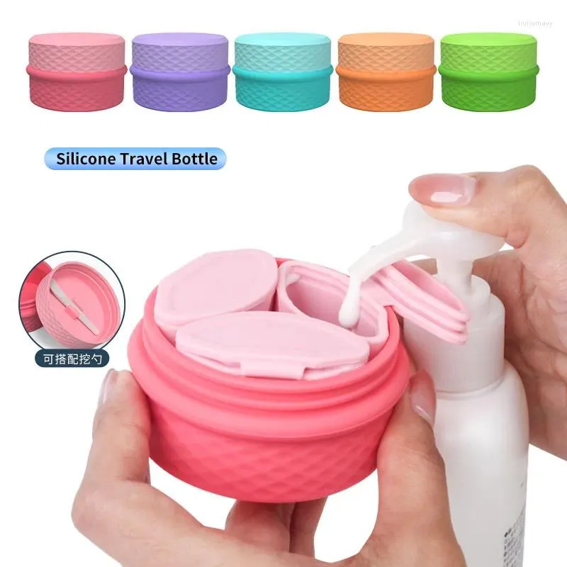 Boîtes de rangement Boîte cosmétique en silicone étanche bijoux de bijoux de poussière de maquillage de beauté