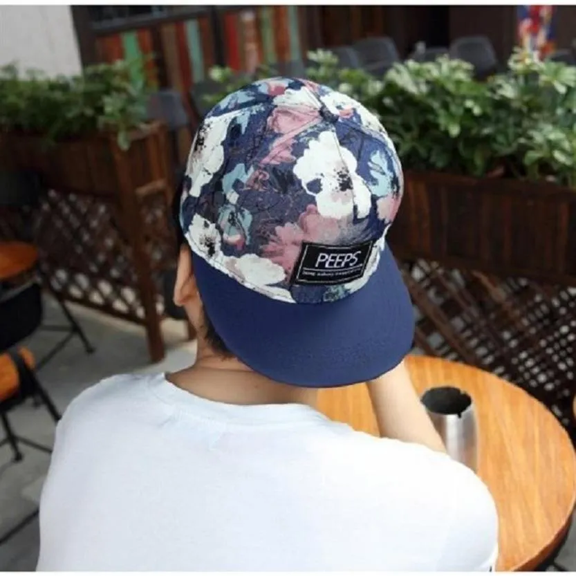 Ball Caps Fashion Hip-Hop Men'S Baseball Cap PEEPS Patch Pattern Summer Breathable Hip Hop Outdoor Sports Sun Hat Elastic Gor309P