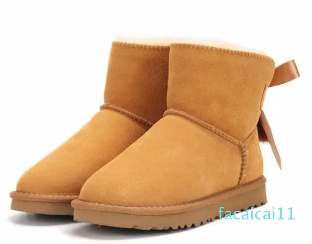 Botas femininas botas de neve castanha arco alto baixo preto cinza rosa azul marinho tornozelo curto clássico botas de inverno tamanho