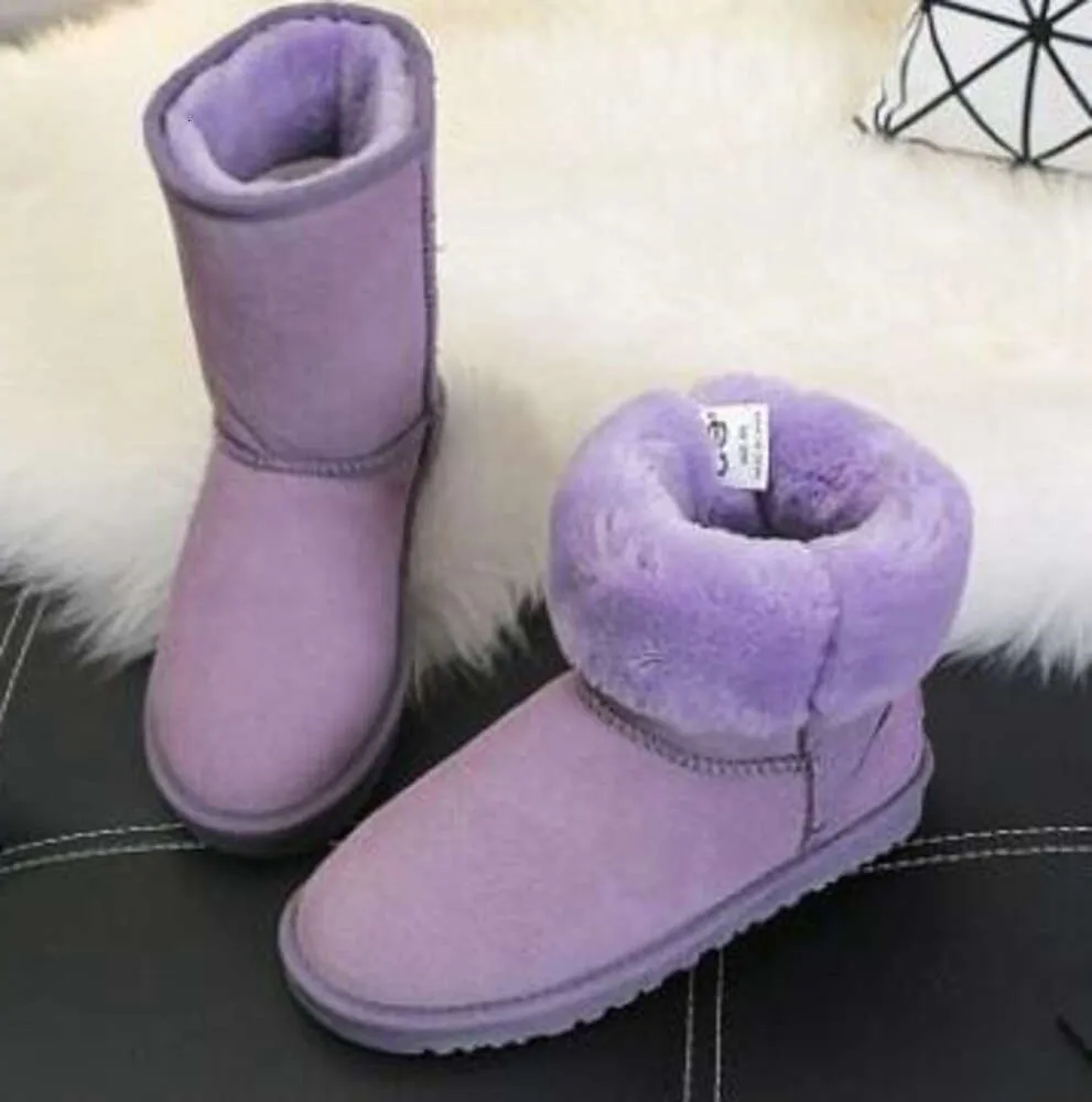 Kinder Bailey 2 Bögen Stiefel Echtes Leder Kleinkinder Schneestiefel Solide Botas De nieve Winter Mädchen Schuhe Kleinkind Mädchen Stiefel48