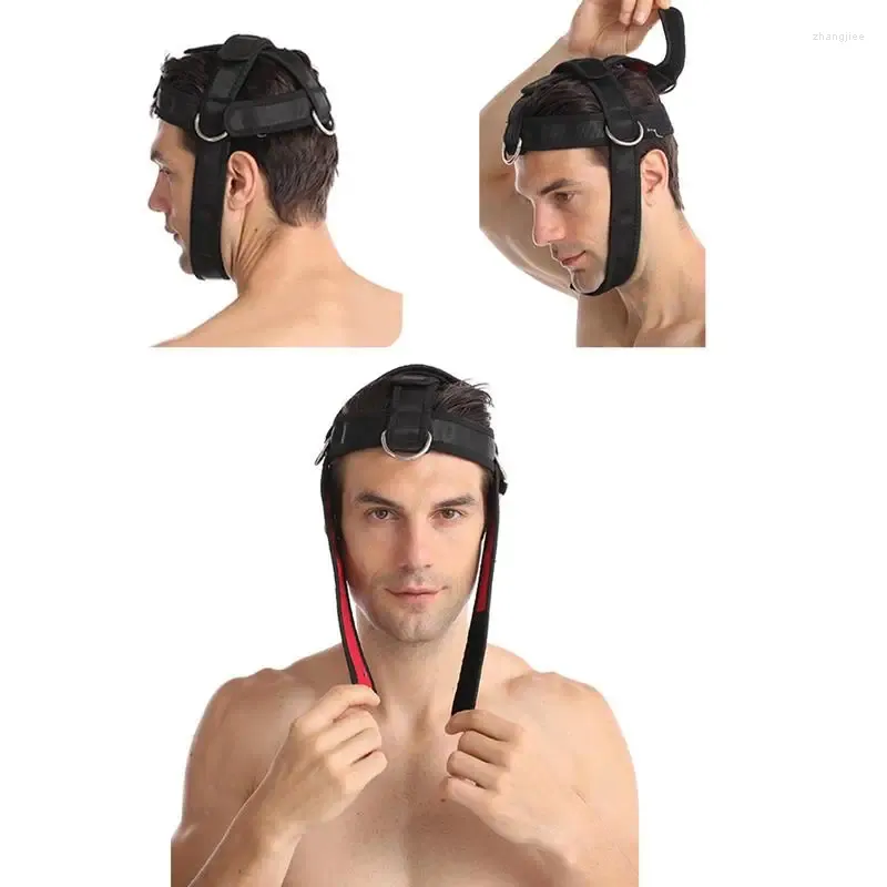 Accessoires harnais de tête et de cou pour entraînement d'haltérophilie, sangle réglable, mentonnière, équipement de musculation