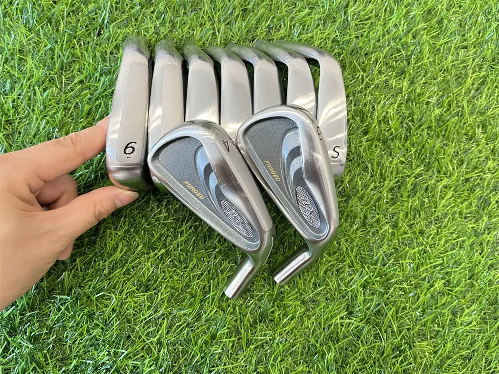 9pcs JPX AD IRON 세트 단조 아이언 골프 클럽 4-9PFS R/S 헤드 커버가있는 플렉스 강철 샤프트