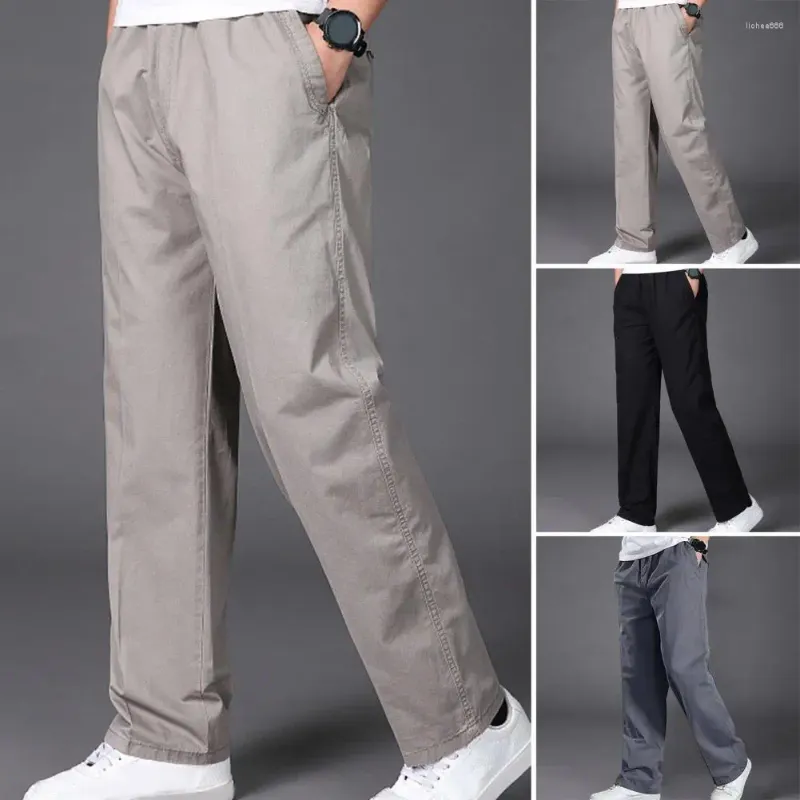 Cotton Blend Classic Design Multi Flap Pockets Cargo Pants - Temu