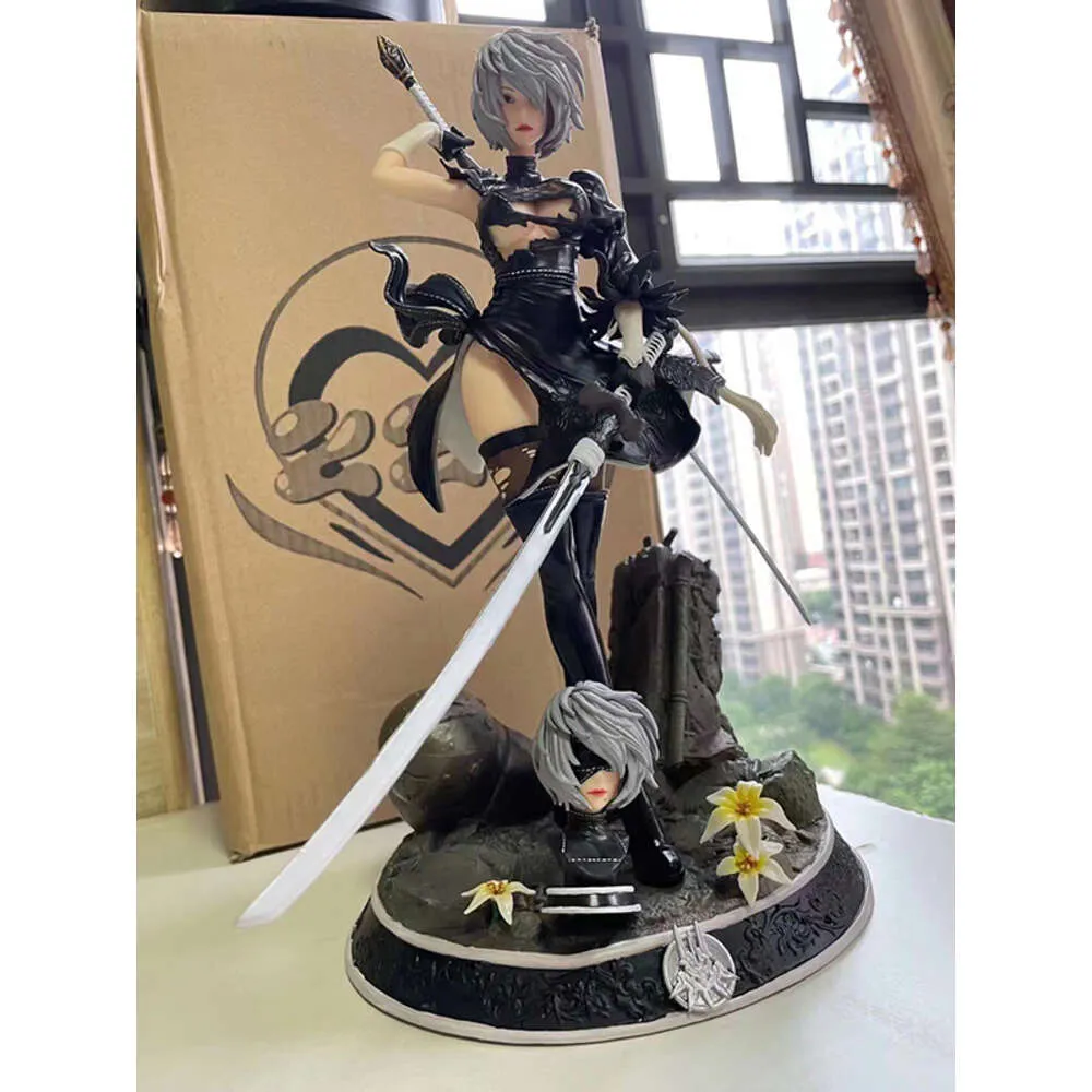 Figurine 2B Anime 15 Cm – Articulations Mobiles – PVC – Pièces Interchangeables – Collection – Cadeau Fan
