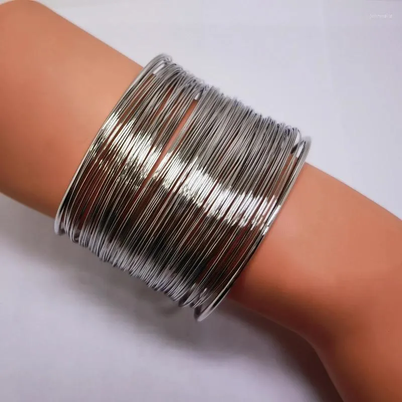 Bangle Fani rostfritt stål afrikanska armband för kvinna högkvalitativ Dubai guldpläterad armband arm ring bröllop smycken