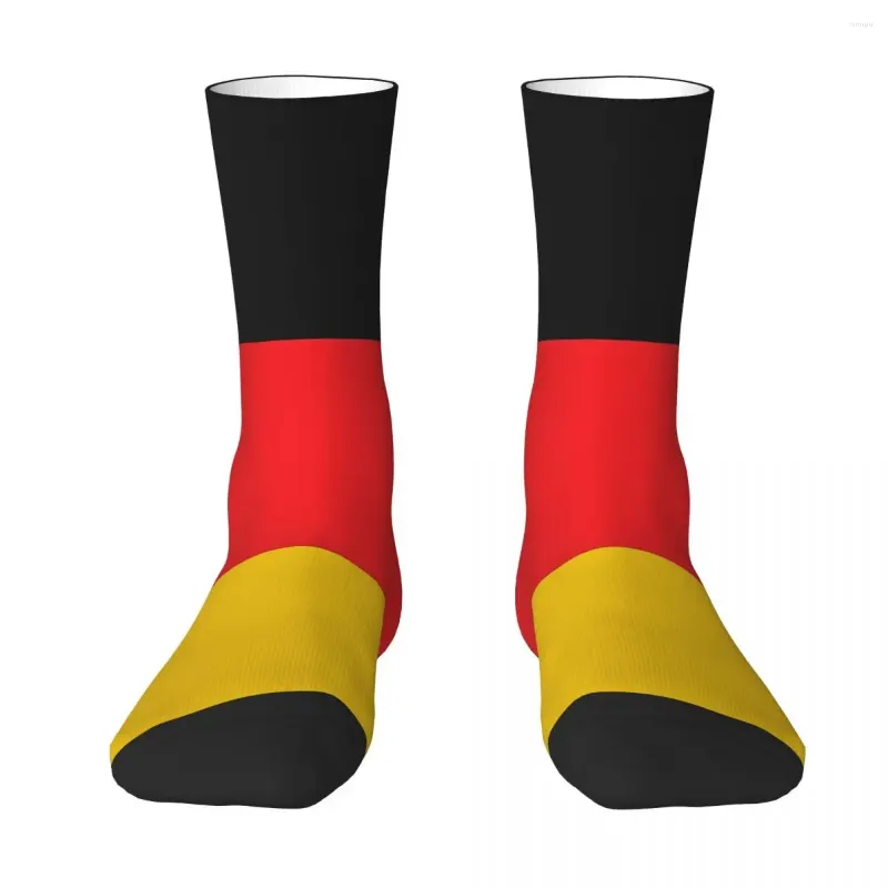 Chaussettes masculines drapeau de l'Allemagne Flags Les pays unisexes printemps d'été automne hivernale Runch Happy Street Style Crazy Sock