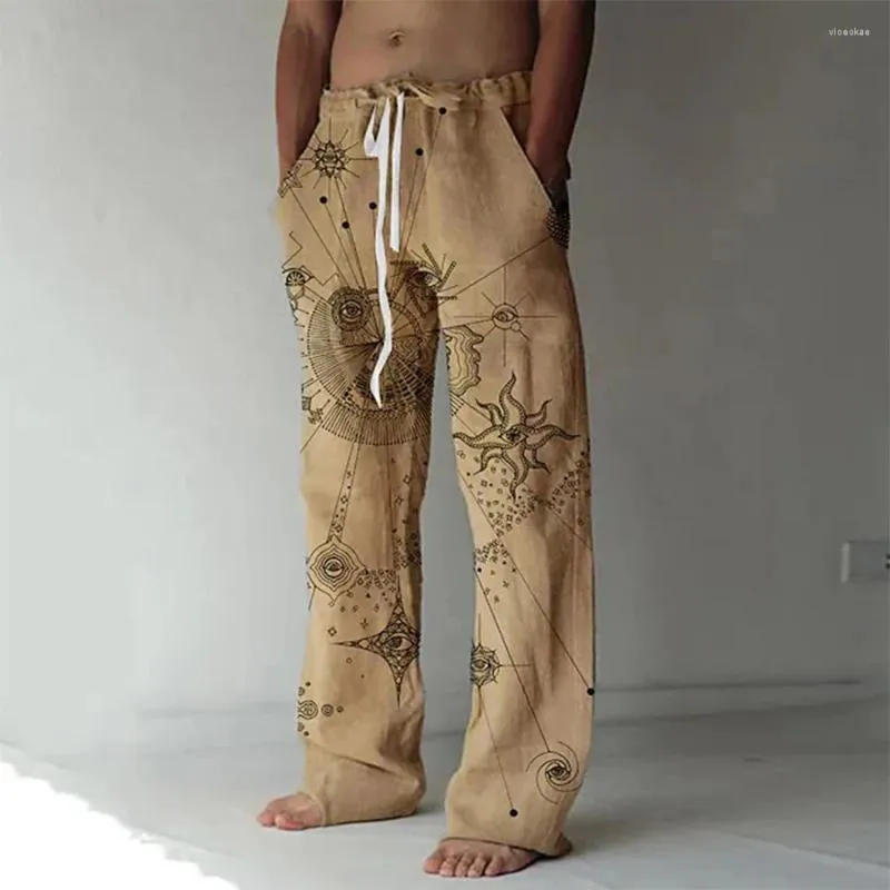 Pantaloni da uomo 2023 Pantaloni alla moda Pantaloni classici dritti a gamba larga da strada Pantaloni hip-hop con coulisse Casual