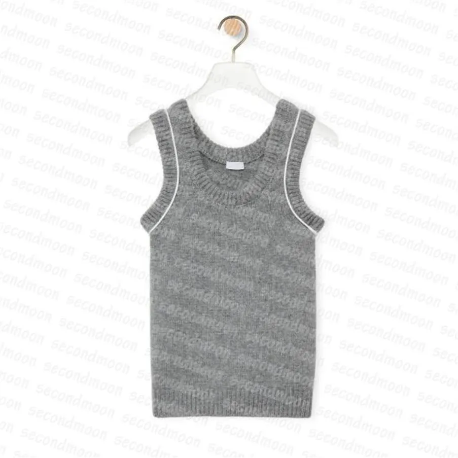 Women Knits Tank Top U Neck Sticke Tops Spring Summer Sport Top Sleeveless Breattable Gym Wear252K