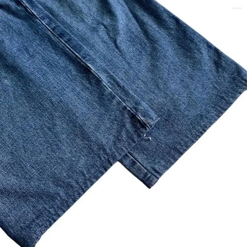 Jeans masculin jnco y2k streetwear hip hop graphic ratro rétro bleu pantalon hommes 2024harajuku pantalon à jambes larges hautes hiver01 583