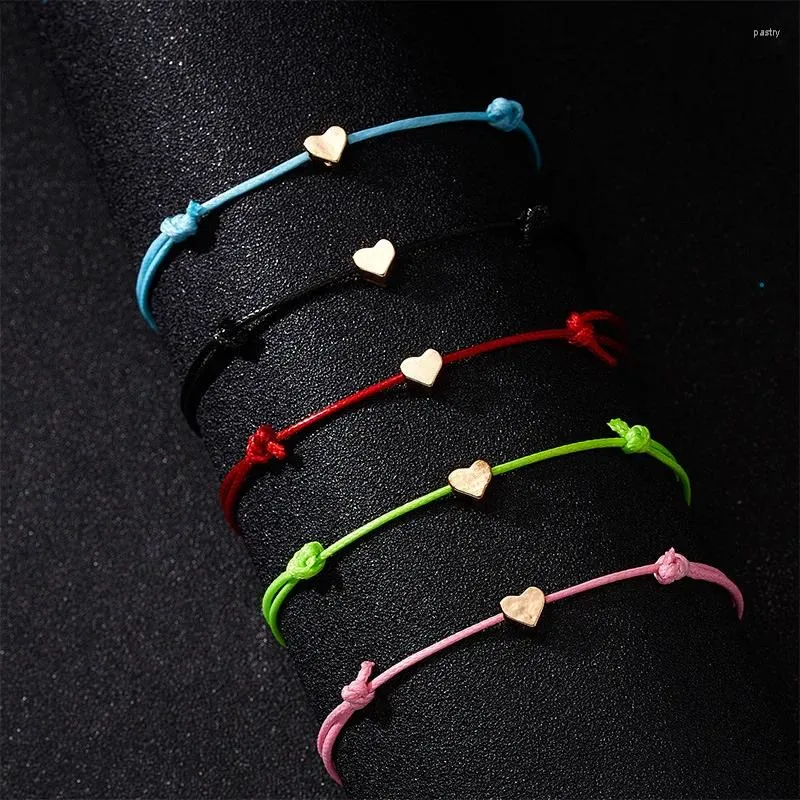 Bracelets de charme YADA Mode Or Couleur Coeur Amitié BraceletsBangles Pour Femmes Tissé Bracelet Bijoux Cire Corde Bracelet Cadeau