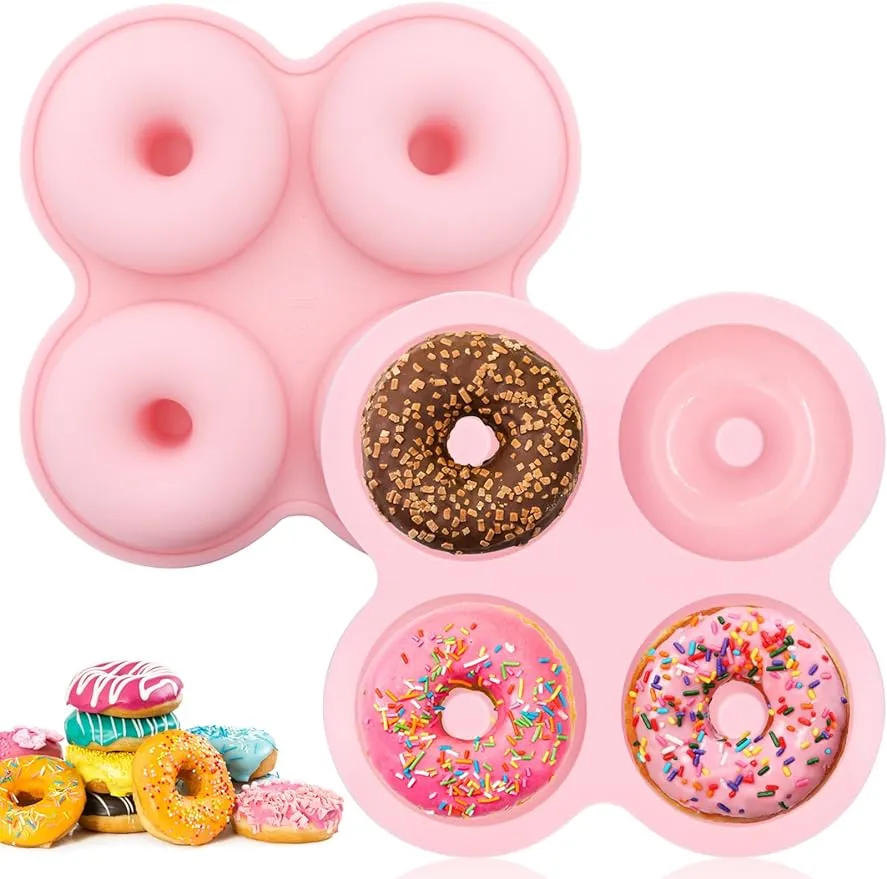 Air Fryer Donut Mold,Donut Pan,Reusable Donut Molds, Silicone doughnut mold, Cavity Non-Stick Bagel Pan 1221830