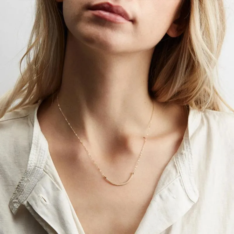 Hänge halsband jujie u typ halsband tillbehör kvinnor bijoux vän gåvor rostfritt stål mode smycken